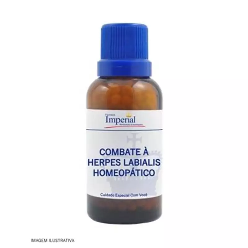 Combate à Herpes Labialis Homeopático Glóbulos 24g