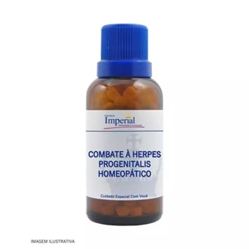 Combate à Herpes Progenitalis Homeopático Tabletes 30g