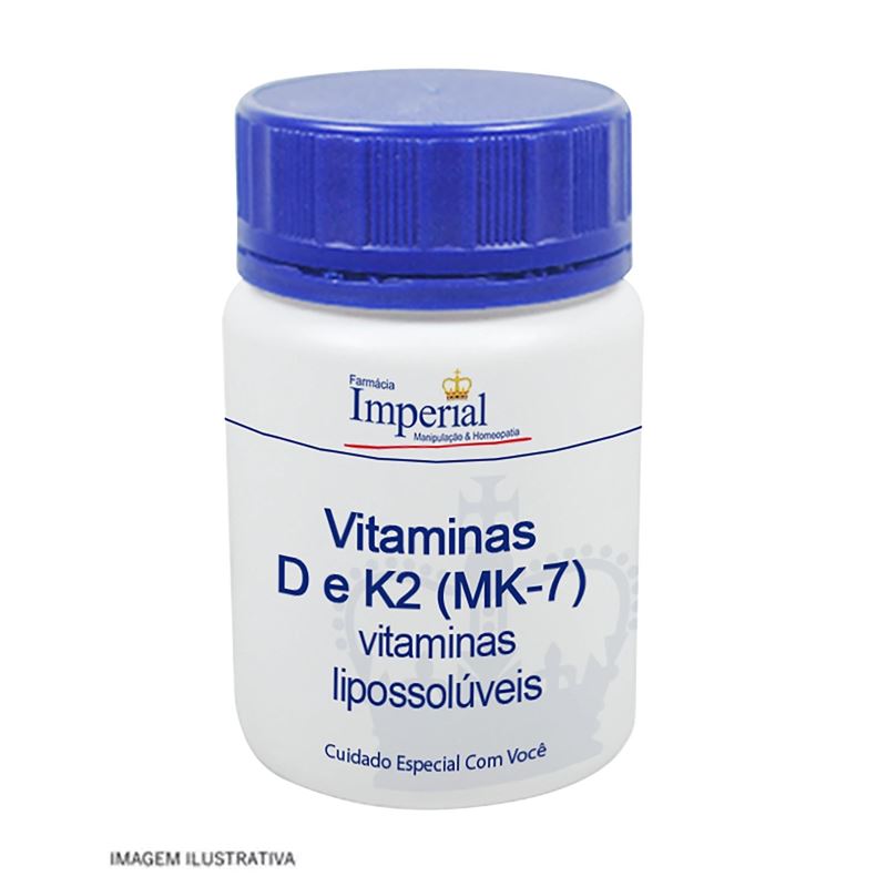 Vitaminas D e K2 (MK-7) 30 Cápsulas