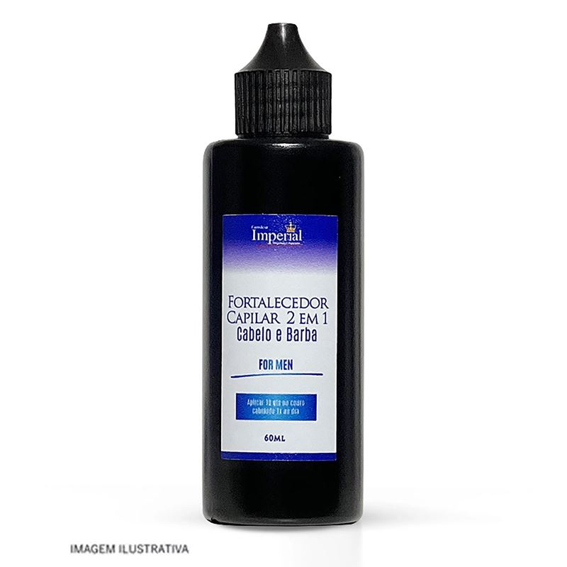 Fortalecedor Capilar 2 em 1 Cabelo e Barba FOR MEN 60ml